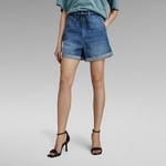 Lintell Denim Shorts - Medium blue - Women