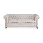 Manor House 3-sitssoffa Chesterfield Deluxe Sammet 3-sits Soffa 653674