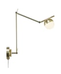 Contina vegglampe, høyde 37 cm, Justerbar arm