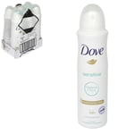 6 x 150ml Dove Sensitive Deodorant Spray Anti-perspirant 0% Alcohol