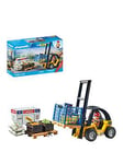 Playmobil PLAYMOBIL 71528 FORKLIFT TRUCK WITH CARGO, One Colour