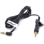 Vhbw - Câble audio aux vers prise jack 3,5mm pour Bose QuietComfort 15, 2, QC15, QC2 casques d'écoute, 180cm