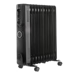 VonHaus Oil Filled Radiator 11 Fin, Oil Heater Portable Electric Free Standing