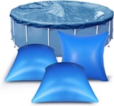 GOUTS ET COULEURSCoussin Piscine Hivernage Rectangle 8×4Ft, Flotteur Hivernage Piscine, Coussin Gonflable Hiver, Ballon Hivernage Piscine Hors Sol, Accessoires Piscine Pour Bache Oreiller Piscine Ant