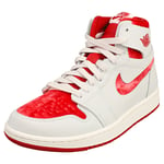 Nike Air Jordan 1 Womens White Red Fashion Trainers - 5 UK