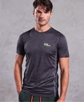 Superdry Active Training Short Sleeve Tee - Steel Grey - XL