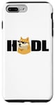 Coque pour iPhone 7 Plus/8 Plus HODL Dogecoin Funny Crypto Meme Doge