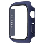 mumbi Coque de Protection en Verre trempé Compatible avec Apple Watch Series 4/5, 40 mm, Bleu foncé