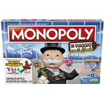 Monopoly en Voyage à Travers Le Monde, Jeu de société pour Les familles et Les Enfants à partir de 8 Ans, avec pions à Timbre et Tableau effaçable