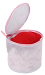 Kombineret vasketøjskurv/vaskepose til undertøj, Pink