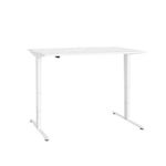 Herman Miller - Nevi Desk 160 cm Top  Understructure Chalk White, Wood Screw Fixing, None Acces Detail, Power Schuko - Skrivbord