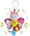 Funsland Pram Toys for Babies 0-6 Months, Clip on Car Seat Stroller Toys with Ha
