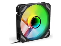 Sharkoon Shark Mirror Rgb Pwm Reverse, Fan, 12 Cm, 500 Rpm, 1500 Rpm, 99,52 M³/H, Svart