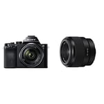Sony ILCE7KB.CE Full Frame Compact System Camera with 28-70 mm Zoom Lens 24.3 MP and Sony SEL50F18F Lens