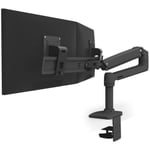 Skärmstöd - ERGOTRON - LX Skrivbord Dual Direct Arm - 2 LCD-skärmar - Mattsvart - Max storlek: 25 tum