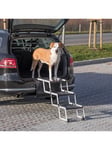 Trixie 3-step folding steps aluminium/plastic/TPR width: 37 cm/height: up to 57 cm/depth: up to 120