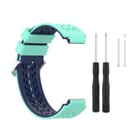 Klockarmband  Garmin Forerunner 220/230/235/630/620/735XT, Approach S20/S5/S6 Garmin Forerunner 220/230/235/630/620/735X Turkos