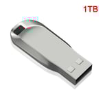 USB 3.0 2TB Flash Drive Pendrive Höghastighets Data Minneslagring Flash Disk Stick db Silver Silver 1TB