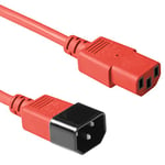 Advanced Câble (1,80 m mâle/Femelle Coupler C13 Coupler C14 230 V 50 Hz,) Rouge