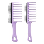 Tangle Teezer peigne cheveux Wide Tooth Comb Lilac - Brosse cheveux bouclés démêlant - Peigne grosse dent pour boucle cheveux - Peigne afro cheveux crépus