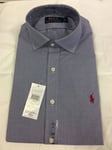 Polo Ralph Lauren Custom Regent Gingham Mens Long Sleeve Shirt, Size 15" / 38cm
