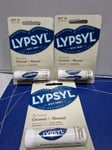 Lypsyl Sensual Coconut & Almond lip balm SPF 15 Untinted With Aloe Vera ( 3 Pack