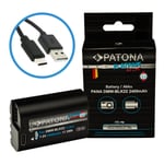 Patona Platinum Batteri with USB-C input for Panasonic DMW-BLK22 S5 G9 GH5 GH5S 150301401 (Kan sendes i brev)