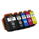 Kompatibel - Epson 202 XL combo pack 5 stk  blækpatron - PBK/BK/C/M/Y 66 ml