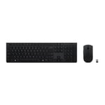 Tastatur og trådløs mus Lenovo SLIM COMBO II ES MC00011728 Sort Spansk qwerty