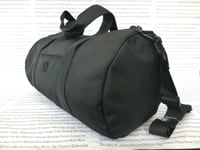 FRED PERRY Barrel Bag Mens Pique Tonal Track Black Carry Gym Shoulder Bags BNWT