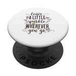Leave a Little Sparkle Wherever You Go, Motivational Quote PopSockets Swappable PopGrip