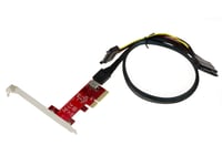 PCIe 4X to Oculink SFF-8612 Controller Card for SSD – 1 m 68 Pin SFF-8639 Cable – Low and High Profile Brackets