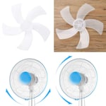 CHICTRY Plastic 5 Leaves Fan Blade for Universal Household Standing Pedestal Fan Table Fanner General Replacement Accessories Clear 16 inches
