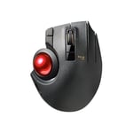 Elecom Mouse Wired/Wireless/Bluetooth Trackball Thumb 8 Button M-XPT1MRXBK FS