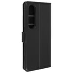 Etui för Sony Xperia 1 VI - AVIZAR - Fodral med Magnetflik - Svart Svart