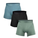 Salming Kalsonger 3P Bamboo Boxer Flerfärgad X-Large Herr