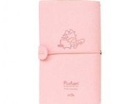 Pusheen - B6 anteckningsbok i läder (rosa)