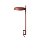 Wästberg w182 Pastille c2 bordslampa oxide red, lång arm, klämfäste