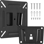 Support Télé Mural Universel Pour Écrans & Moniteurs - Capacité De 15 Kg - Pour Écrans 14 À 24 Pouces - Support Tv Rv/Camper À Profil Bas Pour Écrans Led, Lcd, Moniteurs Plats Ou Courbés