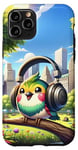 iPhone 11 Pro Kawaii Bird Headphones: The Bird's Playlist Case