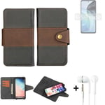wallet case for Motorola Moto G72 + earphones bookstyle cover pouch
