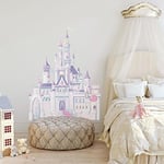 RoomMates Disney Princess Castle Wall Stickers, Pink and Blue, 46 cm L X 13 cm W