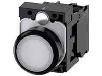 Siemens 3Su1102-0Ab60-1Ba0 Ljusbrytare Frontring Av Plast, Kontrollvred Platt Vit 1 St