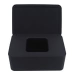Weryffe Wipes Dispenser Box Wet Tissue Storage Case Desktop Seal Wet Tissue Paper Case Holder Napkin Holder With Lid,Black
