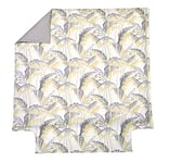 Blanc des Vosges Palm House Duvet Cover 140 x 200 cm 100% Cotton Satin Anthracite