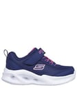 Skechers Toddler Sola Glow Lighted Trainer, Navy, Size 5 Younger