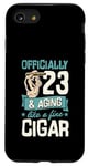 Coque pour iPhone SE (2020) / 7 / 8 Fête d'anniversaire officielle 23 ans et vieillissant comme un cigare fin