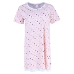 New Love Loungewear Women's Plus Size Polka Dot and Lace Nightgown