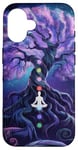 Chakra Méditation Arbre Nature Univers Éléments Coque pour iPhone 16