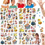 Paw Patrol Tatueringar 6 Ark Tatueringar, Vattentäta Tillfälliga Tatueringar för Barn, Julgåva för Barn, Födelsedagspresent, Festdekoration